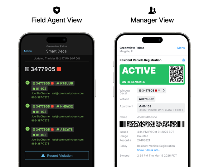 06 - Personal Info - Field Agent + Manager View
